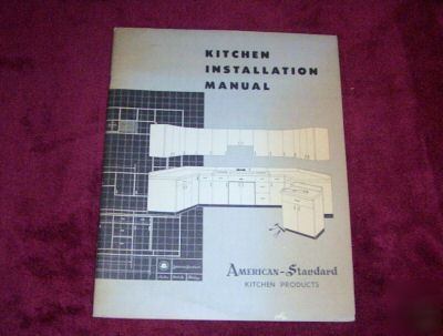 1953 american-standard kitchen installation manual