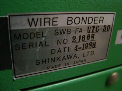 Shinkawa automatic wire bonder swb-fa-utc-30