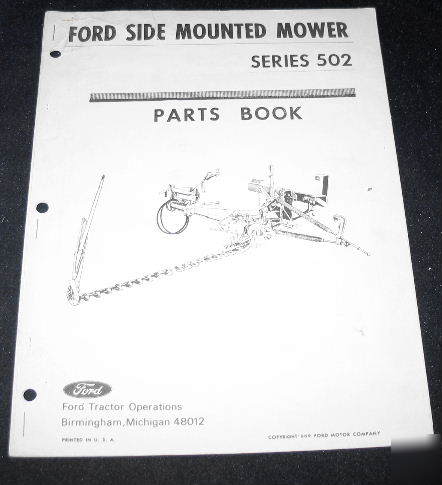 Ford side mounted mower series 502