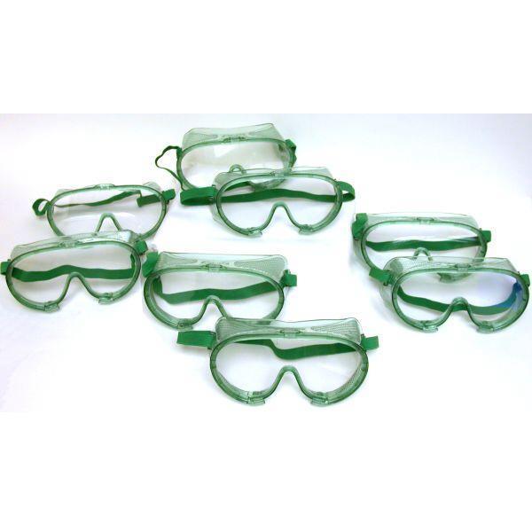Goggles 8 perforated clear safety glasses