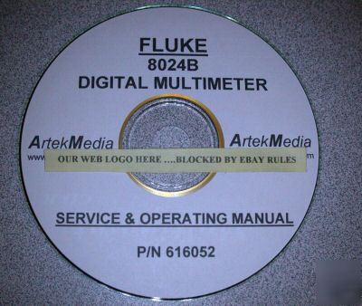 Fluke 8024B instruction (service & operating) manual