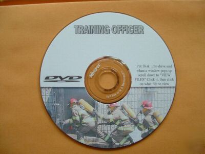 Training officer instructor cd/dvd - fire department