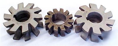 Mixed lot of 3 hss concave milling cutters ~ usa