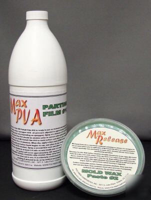 Mold release wax and pva parting film combo kit 