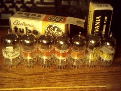 (seven) nos and matching type 5879 tubes beautiful 