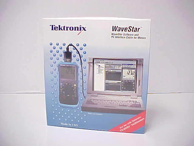 Tektronix wavestar software and cable for multimeters