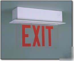 Big beam edge-lit fluorescent erx type exit sign #6 