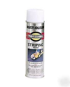 6 cans of rustoleum inverted striping paint - white