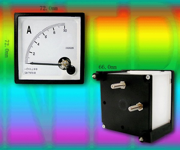 Dc 10A analog ampere panel meter current amp ammeter