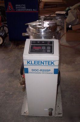 Kleentek electrostatic oil filtration varnish removal 