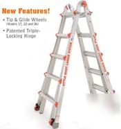 Little giant ladder 17 @300 w/ 3 accessories & wheels