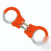 New asp orangetactical hinged steel police handcuffs 
