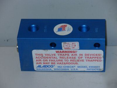 Aladco nu-check air valve trap #302501 1/4