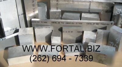 FortalÂ® hr aluminum plate 1.535 x 2 3/4 x 12 1/8 