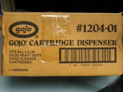 Gojo soap dispenser for 4.5 lb heavy duty cartridges