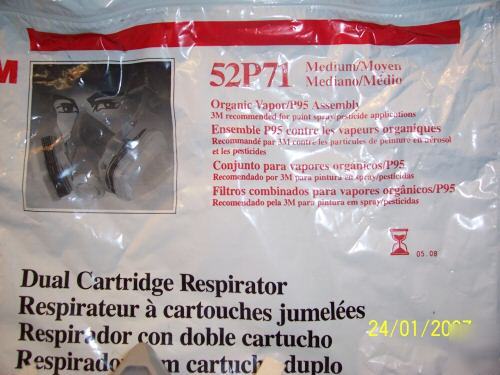 3M dual cartridge respirator lot of 12