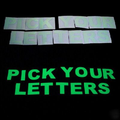 Pick 25 glow in the dark letters/numbers 1-3/4