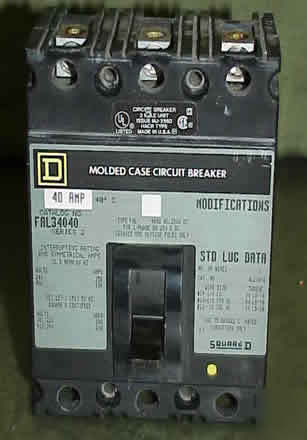 Square d FAL34040 single phase circuit breaker