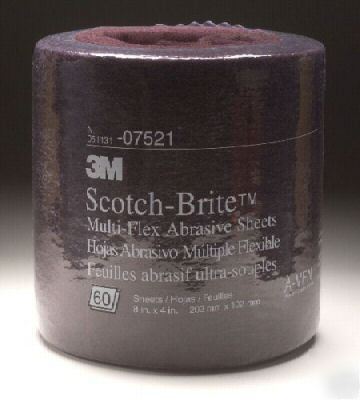 3M scotch-brite multi-flex abrasive roll 60SHEET 07521
