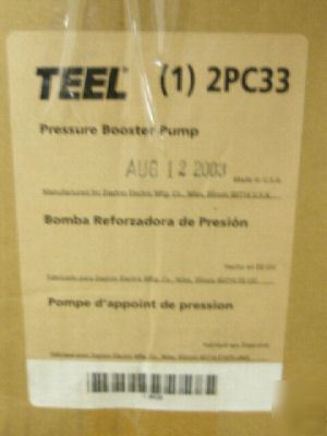 Dayton teel 2PC33 1 1/2HP pressure booster pump [66278]