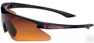 Olympic optical flame glasses-hd copper lens/black frm