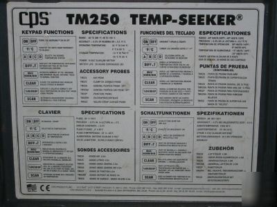 Cps tm 250 temp-seeker