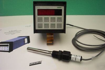 Foxboro 873CC conductivity analyzer w/ sensor & manual