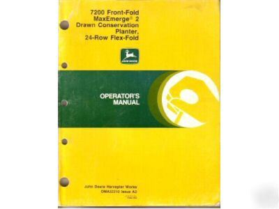 John deere 7200 front-fold planter operator's manual