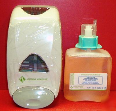 Ps foam soap dispenser with pink lotion soap refill