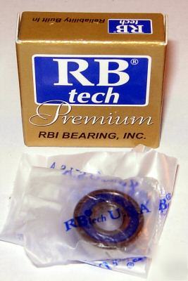 R4-2RS premium grade ball bearings, 1/4