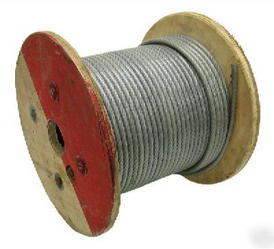 Wire rope vinyl pvc coated 250 ft 1/16