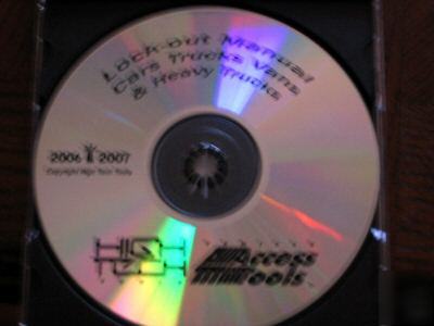 High tech 2006 & 2007 lock-out manual on cd-rom