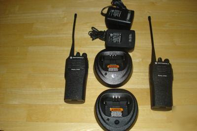 2 - used motorola CP200 uhf 16CH -4W radios 