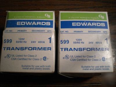 Edwards transformer class 2 cat. # 599 120V 50/60 hz 
