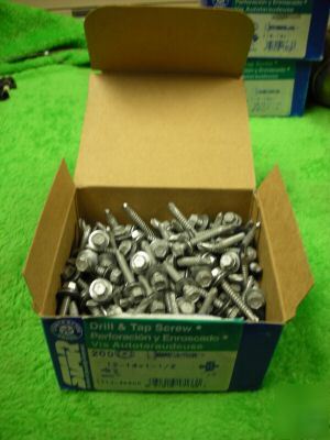 200 roof roofing metal drill & tap screws 12-14 x 1 1/2