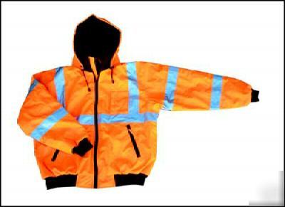 Hi-viz class iii orange jacket - xlg