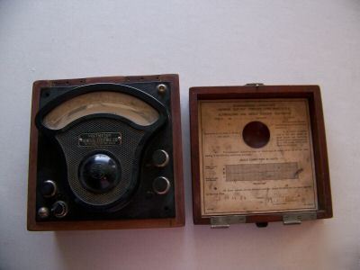 Vintage antique general electric voltmeter pat. 1909