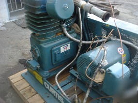 Curtis industrial air compressor w/baldor 25HP motor