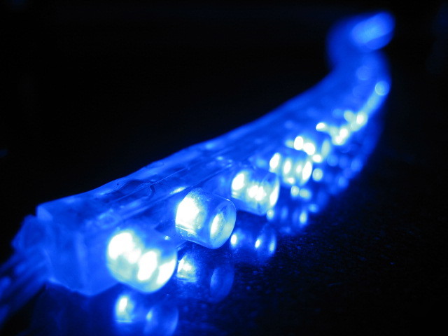 F s/h 480MM flexible led soft strip w/48PCS blue leds