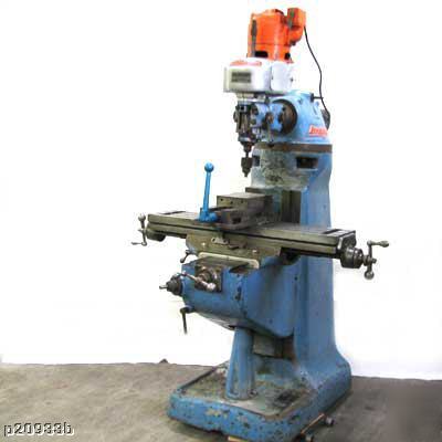 Bridgeport mill m-head manual milling machine $2 