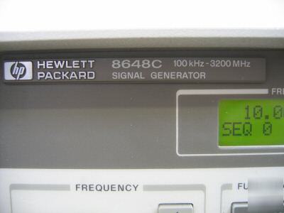Hp agilent 8648C signal generator, 9 khz - 3.2 ghz *1E5