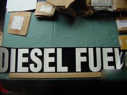 Diesel fuel decal sticker marker 33