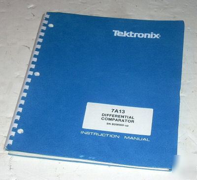 Tektronix 7A13 ops & service manual sn B20000 70-1948