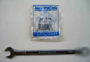 Armstrong 12 point full polish 1/2 long comb.wrench