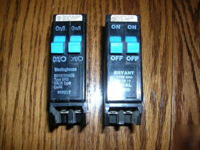 Bryant twin 15 amp breaker