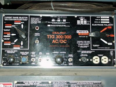 Idealarc tig 300 amp ac/dc welder single phase