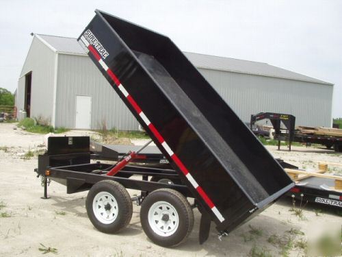 2008 sure trac hydraulic dump trailer, 7000# 6X10