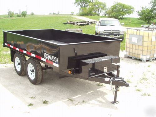 2008 sure trac hydraulic dump trailer, 7000# 6X10