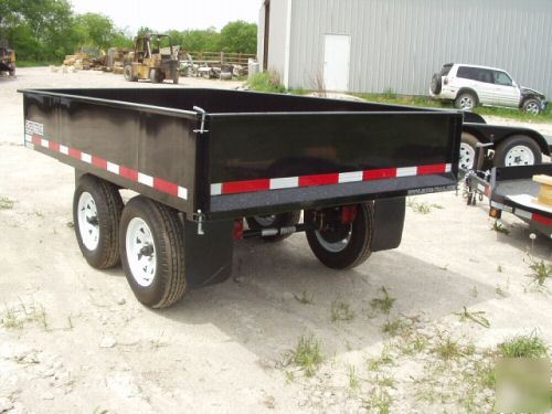 2008 sure trac hydraulic dump trailer, 7000# 6X10