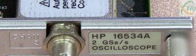 Hewlett packard hp 16534A 2 ga / s oscilloscope module